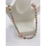 Phoenix Vintage Jewelry GRADUATED AGATE GEMSTONE Bead Necklace B Photo 1