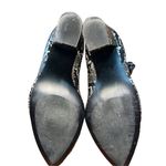 Steve Madden Subtle Snake Print Ankle Boots Sz 6.5 Grey Black Block Heeled Photo 5