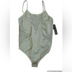 Cotton Candy Olive Green Spaghetti Strap Bodysuit Women’s Size Small/Medium NWT Photo 3