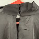 Eloquii Blouse Size 22 NWT Satin Drape Neck Black Plus Curvy Cocktail Office Top Photo 6