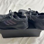 Adidas Running Shoes Women's Size 5.5 Pure Bounce Reflective Knit Black Sneakers Photo 0