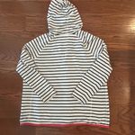 Talbots Size 2X Full Zip Up Hoodie White Black Stripes Pockets Casual Comfort Photo 7