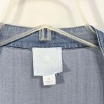 Dress Barn  Sunday‎ XL Chambray Jacket Blue Full Zip Lightweight Shacket 739 Photo 4