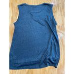 Bobeau Tank Top Women's Medium Blue Side Knot Crew Neck Sleeveless Pullover B62 Photo 4