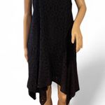 Anthropologie MARE MARE Black Eyelet Geometric Cotton Dress Spaghetti Straps Size Medium Photo 0
