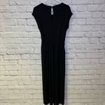 Grayson black jumpsuit with a side tie waist. Classic Business Attire Career Photo 7