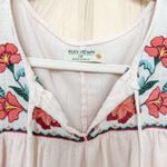 Ruff Hewn  Womens Embroidered Blouse Size 1X Pink Peasant Boho Cottage Romantic Photo 3