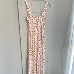 Reformation Red Floral Virgil Midi Dress Photo 8