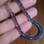 Purple Simulated Diamond Tennis Bracelet Photo 3