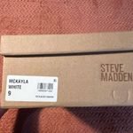 Steve Madden White and Silver Sneakers with Minimalist Design SZ 9 In Box Shoes Photo 10