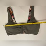 Maaji  Pine Green Passion 2 Way Wear Classic Floral Bralette Bikini Top‎ Size M Photo 11