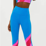 Beach Riot  Rio Leggings Size Small Orchid Color Block Stretch Workout Photo 0