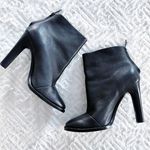 Joie  Black Pebbled Leather Heeled Boots Photo 0