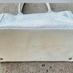 Oscar de la Renta  Neiman Marcus Target Ivory Beige Floral Canvas Tote Bag Purse Photo 4