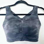 Lululemon Enlite Bra Zip Front Incognito Camo Multi Grey Photo 3