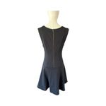 Free People  Fit & Flare Black Sleeveless Dress Women's Small Zip Back Stretch Photo 6