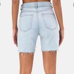 Adika - Chase Denim Biker Chain Distressed Shorts in Blue Photo 6