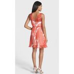 Milly 'Anna' Sz 4 Poppy Red Silk Fit & Flare A-Line Short Cocktail Party Dress Photo 6