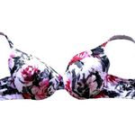 Cacique  Bra 40D Floral White Pink Black Lightly Lined Full Coverage Unde… Photo 5