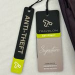 Travelon Eggplant Anti-Theft Signature Quilted Slim Pouch Crossbody Purse Bag Photo 1