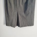 EXPRESS  Pencil Straight Pleated Midi Gray Skirt 00 Photo 3