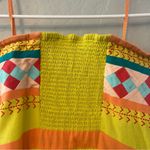 Anthropologie Leifsdottir ribboned Quilotoa multicolored strapless dress size 4 Photo 7