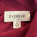 Evereve  Women Large Magenta Textured Long Sleeve Blouse Top Photo 5