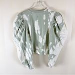 ALLSAINTS Elizah Tie Dye Drape Sleeve Sweatshirt Size Small Greenstone Photo 3