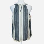 Savanna Jane Striped Boho Embroidered Tassel Hem Tank Top Photo 2