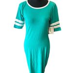 LuLaRoe NWT  Juliá Dress  green sporty cute casual street  MIDI fitted stretch XS Photo 8