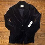 Parker Smith  Women’s Sleek Navy Blue Versatile Velvet Blazer with Pockets Sz SM Photo 14