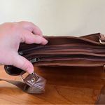 Source Unknown Patchwork Soft Leather Handbag Purse Shoulder Bag Coin & Wallet 3pc Set‎ Photo 5