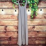 Wide Leg Jumpsuit Romper Women Large XL Flowy Boho Sleeveless Blue Cotton Blend Photo 3