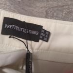 Pretty Little Thing Cream Cropped Trousers Size 6 US Photo 4