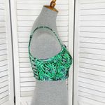 PINK - Victoria's Secret  Tropical Print Studded Cage Back Bralette Halter Top Large Photo 2