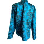 Chico's ADDITIONS by Chico women's size 3 Large Light weight paisley Jacket, blue Photo 1
