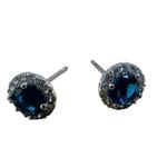 Olivia and Jackson Fine Silver Plated Halo Stud Earrings Set Photo 9