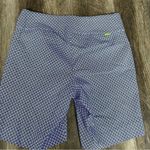 NWT Swing Control Masters Tummy Control Maria Blue Geometric Golf Shorts Size 8 Photo 8