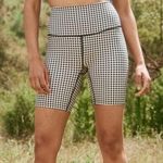 The Great + Eddie Bauer Black and White Buffalo Print Bike Shorts Photo 0