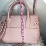 Bebe NWOT Los Angeles Evie with shoulder strap Pink Pebble Faux Leather Photo 3