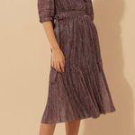 Ba&sh NEW  Star Metallic Midi Dress 8 Photo 0