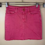 Vineyard Vines Candiani Denim Mini Skirt Size 6 Watermelon Preppy Golf Office Photo 0