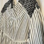 Free People  White and Black Striped Lola Mini Dress Boho Size Small NWT Photo 4