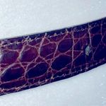 Reversible belt with silver plating one side brown & one side black Photo 8