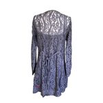 Lovestitch  NWT Romantic Love Letter Dark Gray Feminine Lace Mini Dress Medium Photo 4
