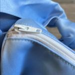 Blue Satin Shoulder Bag with Knot Detail Photo 2