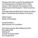 Playboy Shirt Size Large By Good Worth & Co. Bunny Graphic Print T-Shirt Unisex T-Shirt Photo 1