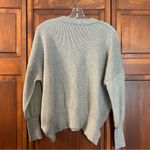 None Women's light tan Crew Neck Sweater oversized size Medium Photo 2