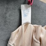 Vintage Sears Half Slip Size Large Short Length Nylon Beige Blush Lace Trim Slit Photo 6