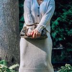 Current Air Trend Savvy Midi Ribbed Knit Cardigan and Skirt Set Photo 10